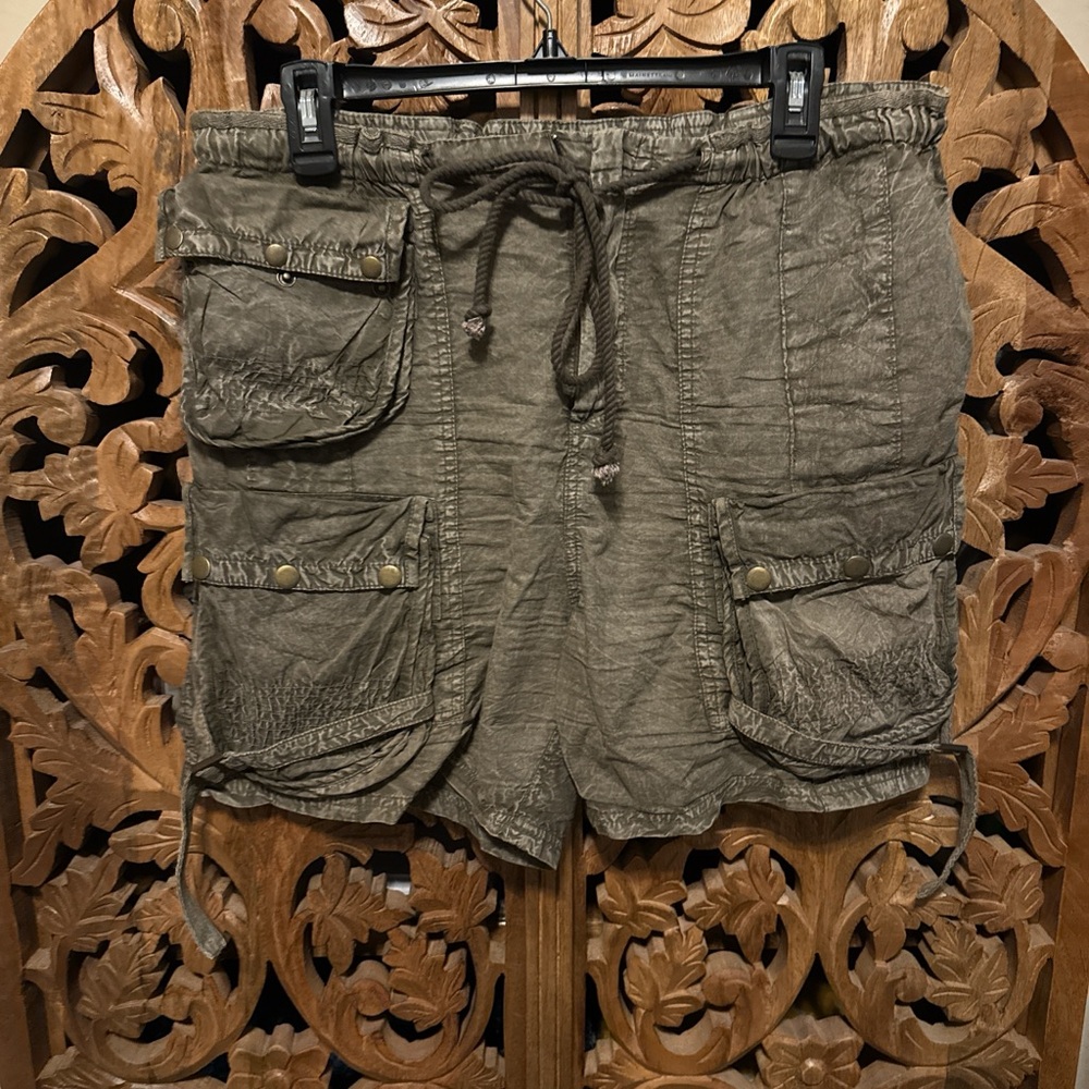 FP Olive Cargo Shorts